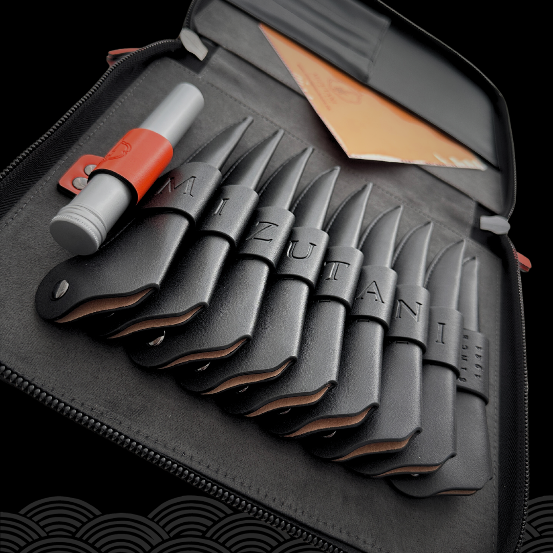 Mizutani Scissors Canada Mizutani Black 9 Sleeve Scissors Case Open Inside banner mobile