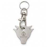Mizutani scissors dial adjustment key with detachable swivel clasp and key ring, front view