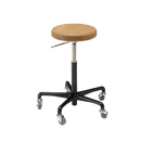 Takara Belmont R.A.F. Stool with solid oak wood seat - RAFWD