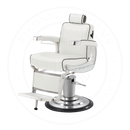 Takara Belmont Classic Elite White Barber Chair 225EW with Chrome Base