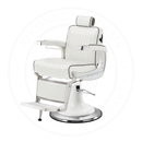 Takara Belmont Classic Elite White Barber Chair 225EW with Retro K Base