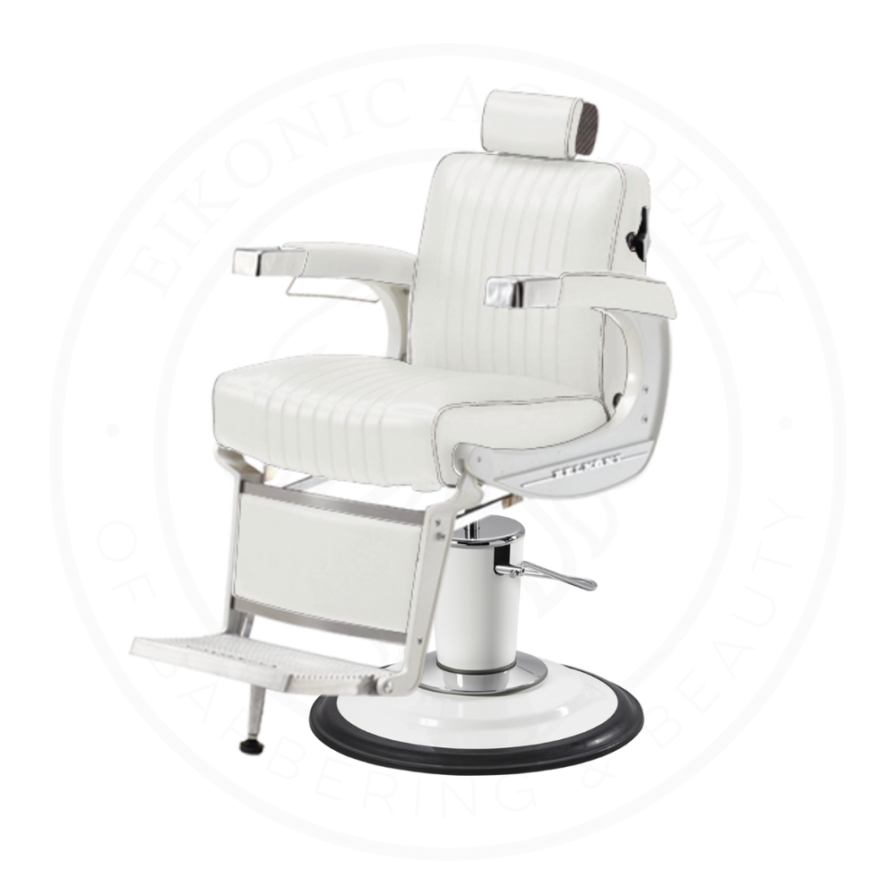 Takara Belmont Classic Elite White Barber Chair (225EW)